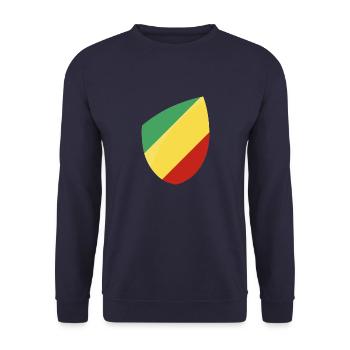 Drapeau Congo - Sweat-shirt Unisexe - marine - Devant - Alina (178cm) & Michal (187cm)