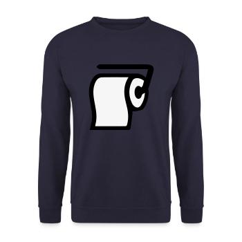 Klopapier - Unisex Pullover - Navy - Vorne - Alina (178cm) & Michal (187cm)