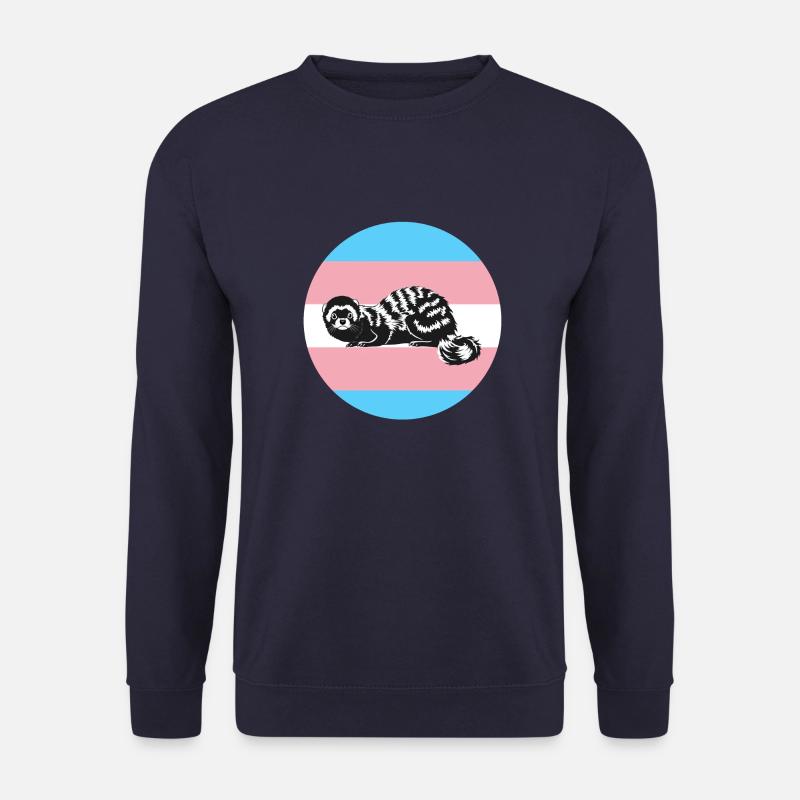 Ferrets for trans rights - Unisex Sweatshirt - navy