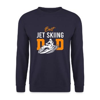 Jet Ski Jet Skiing Water Sports Vintage Sprüche - Unisex Pullover - Navy - Vorne - Alina (178cm) & Michal (187cm)