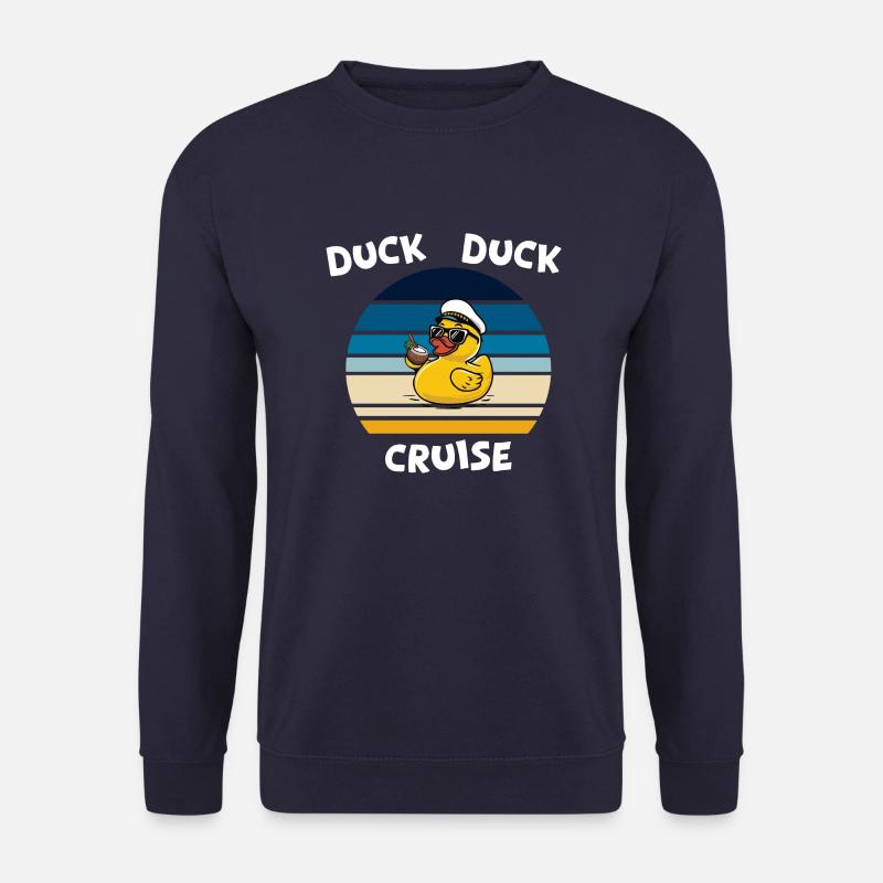 Duck Duck Cruise sunset retro - Unisex Sweatshirt - navy