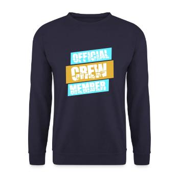 Crew Official Member Team Friends Official Logo - Unisex Sweatshirt - navy - Front - Alina (178cm) & Michal (187cm)