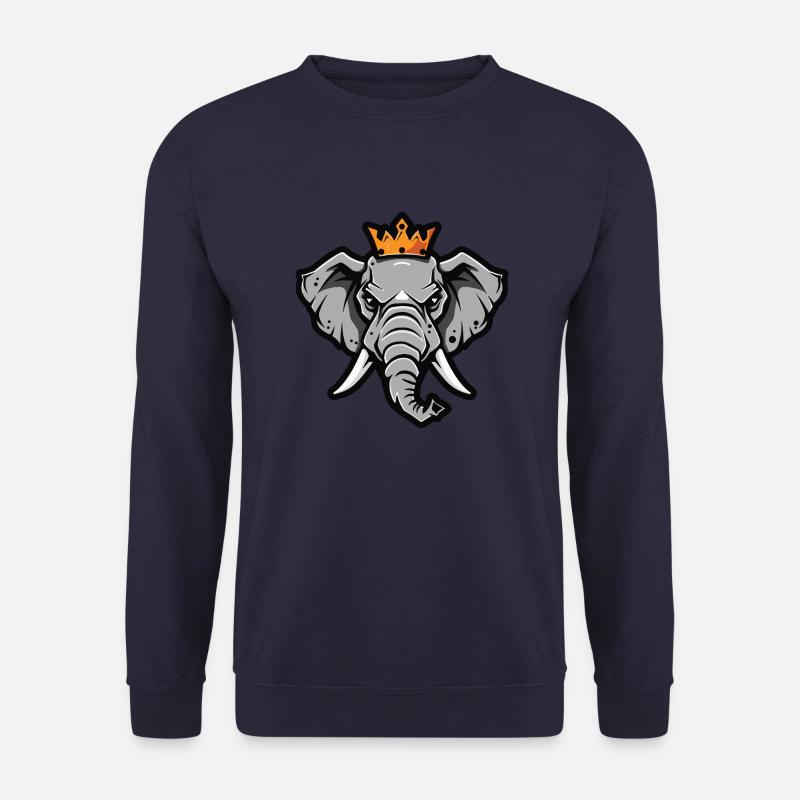 Elephant Crown - Unisex Sweatshirt - navy