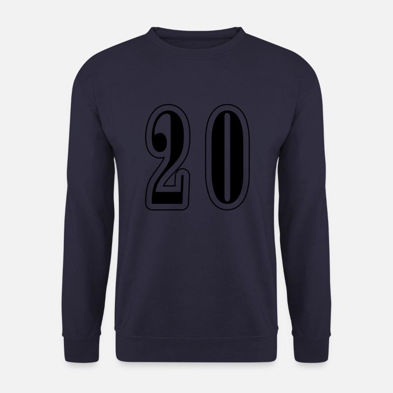 20 Symbole numérique - Sweat-shirt Unisexe - marine