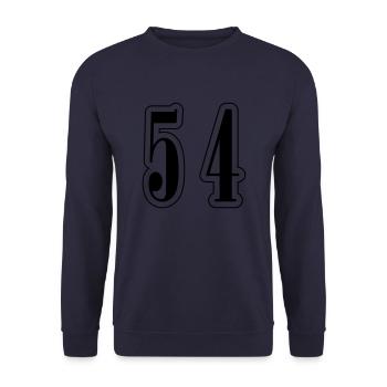 54 Symbole numérique - Sweat-shirt Unisexe - marine - Devant - Alina (178cm) & Michal (187cm)