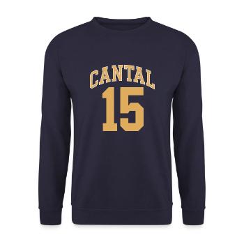 Cantal 15 - Sweat-shirt Unisexe - marine - Devant - Alina (178cm) & Michal (187cm)