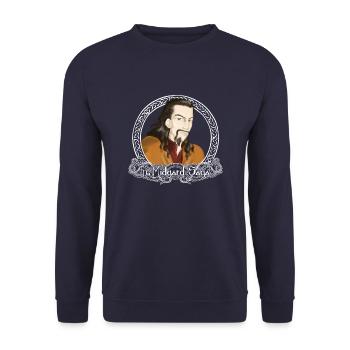 La saga Midgard - Loki cadre blanc - Sweat-shirt Unisexe - marine - Devant - Alina (178cm) & Michal (187cm)