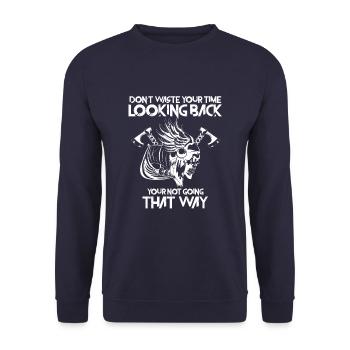 Déclaration de Viking Viking - Sweat-shirt Unisexe - marine - Devant - Alina (178cm) & Michal (187cm)