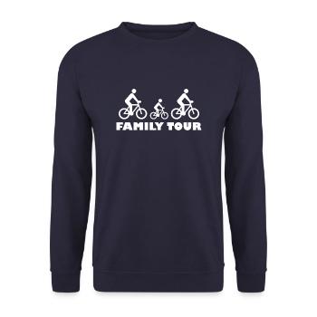 Circuit en famille - Conception de vélos - Sweat-shirt Unisexe - marine - Devant - Alina (178cm) & Michal (187cm)
