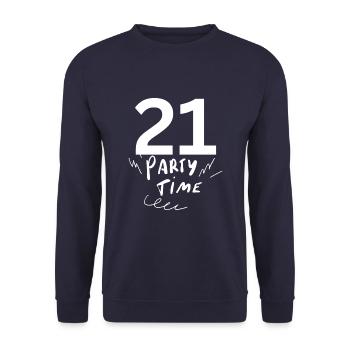 21 - Sweat-shirt Unisexe - marine - Devant - Alina (178cm) & Michal (187cm)