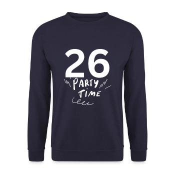 26 - Unisex Sweatshirt - navy - Front - Alina (178cm) & Michal (187cm)