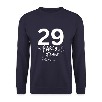 29 - Unisex Pullover - Navy - Vorne - Alina (178cm) & Michal (187cm)