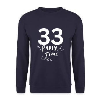 33 - Unisex Pullover - Navy - Vorne - Alina (178cm) & Michal (187cm)