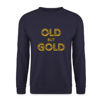 Old but Gold - Unisex Pullover - Navy - Vorne - Alina (178cm) & Michal (187cm)