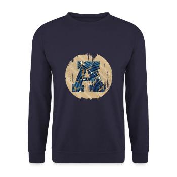 e 16 bis - Sweat-shirt Unisexe - marine - Devant - Alina (178cm) & Michal (187cm)
