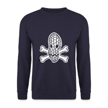 Allergie aux arachides - Allergique aux arachides - Sweat-shirt Unisexe - marine - Devant - Alina (178cm) & Michal (187cm)