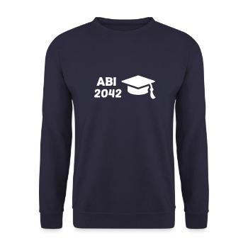 Abi42 - Unisex Pullover - Navy - Vorne - Alina (178cm) & Michal (187cm)