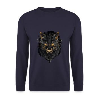 Power - Unisex Pullover - Navy - Vorne - Alina (178cm) & Michal (187cm)