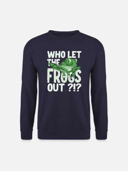 Matzah Ballin Who Let The Frogs Out - Unisex Pullover - Navy