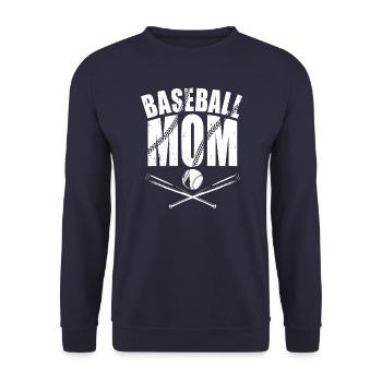 Baseball Mom - Unisex Pullover - Navy - Vorne - Alina (178cm) & Michal (187cm)