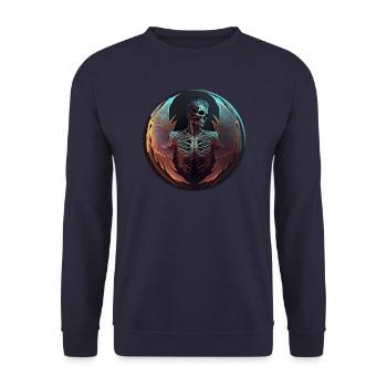 Tristesse divine - Sweat-shirt Unisexe - marine - Devant - Alina (178cm) & Michal (187cm)