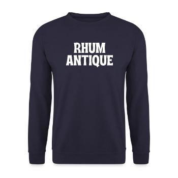 rhum antique-humour - Sweat-shirt Unisexe - marine - Devant - Alina (178cm) & Michal (187cm)