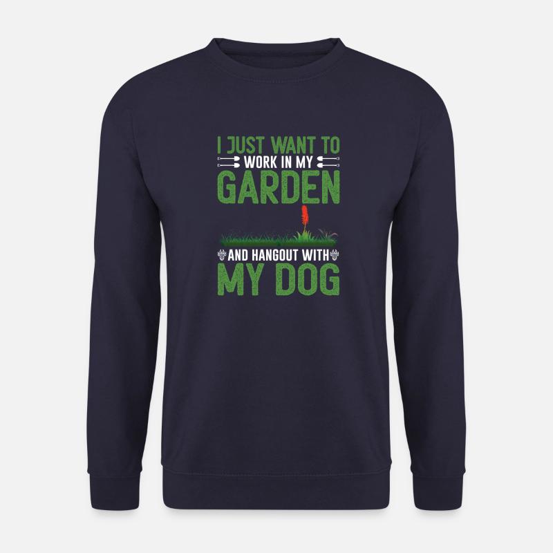 Hundebesitzer Gärtner Gartenarbeit Geschenk - Unisex Pullover - Navy