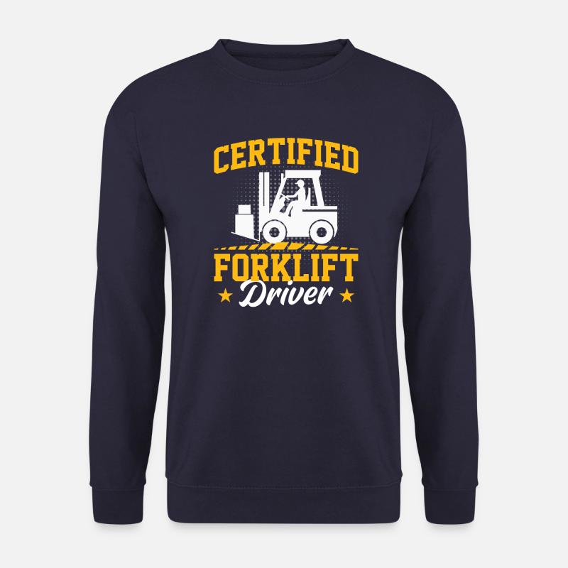 Staplerfahrer Gabelstaplerfahrer Gabelstapler Lohn - Unisex Pullover - Navy