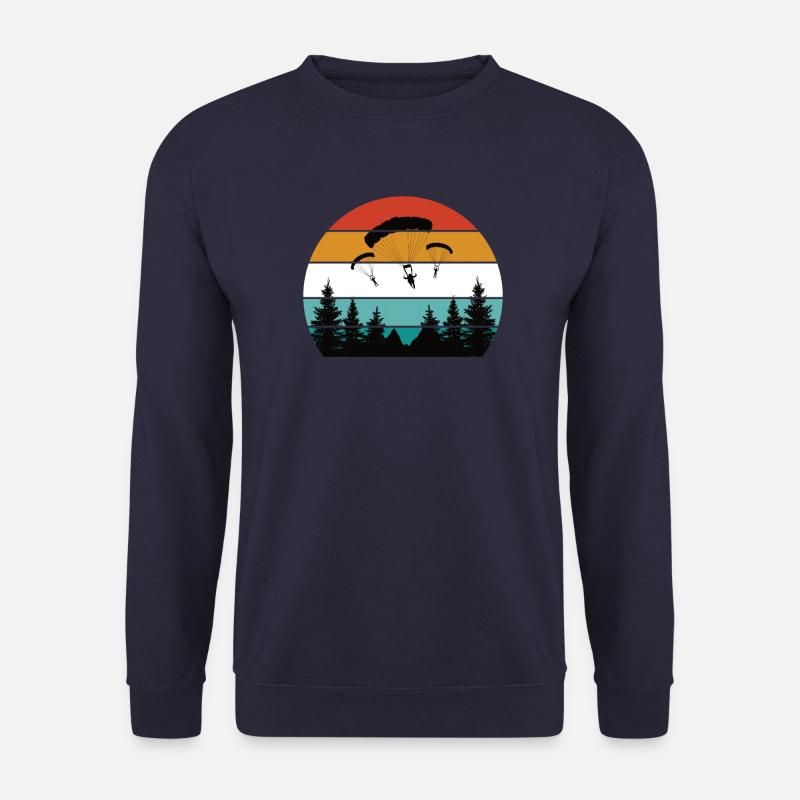 Paragliding Gleitschirmflieger Fallschirm Para - Unisex Pullover - Navy