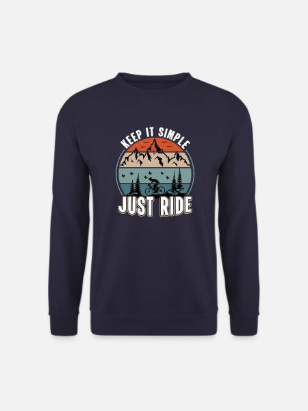 Cycopath Fahrrad E-Bike Radfahren Rennrad Fahrrad - Unisex Pullover - Navy
