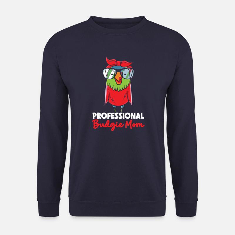 Wellensittich Mama Blausittich Blau - Unisex Pullover - Navy