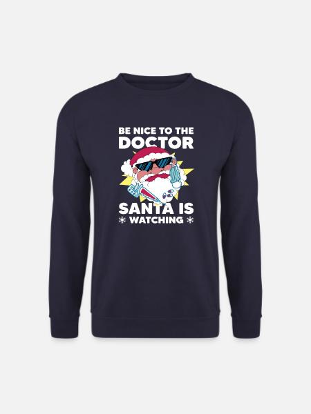 Doktor Arzt Weihnachten Geschenk Geburtstag - Unisex Pullover - Navy
