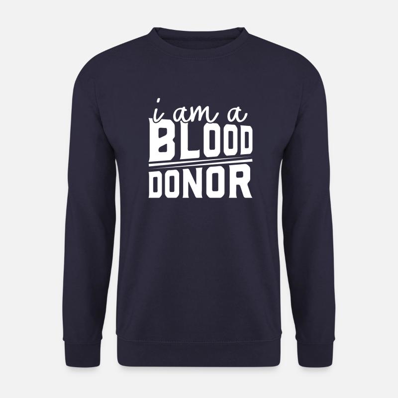 Blutspende Blutspenden Blutspender - Unisex Pullover - Navy