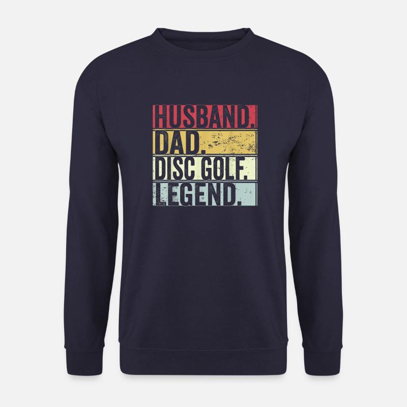 Disc Golf Vater Frisbee Korb Papa Abwurf - Unisex Pullover - Navy