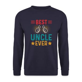 Meilleur oncle Bad Influence Cadeau de famille - Sweat-shirt Unisexe - marine - Devant - Alina (178cm) & Michal (187cm)