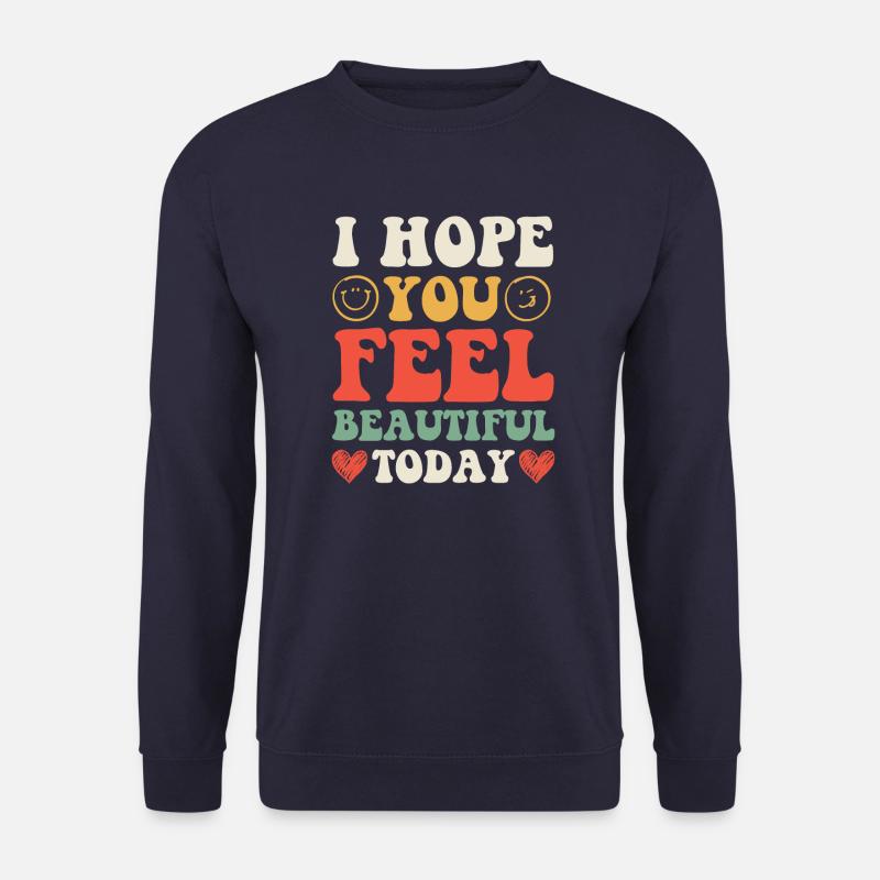 positive Gedanken positives Leben - Unisex Pullover - Navy