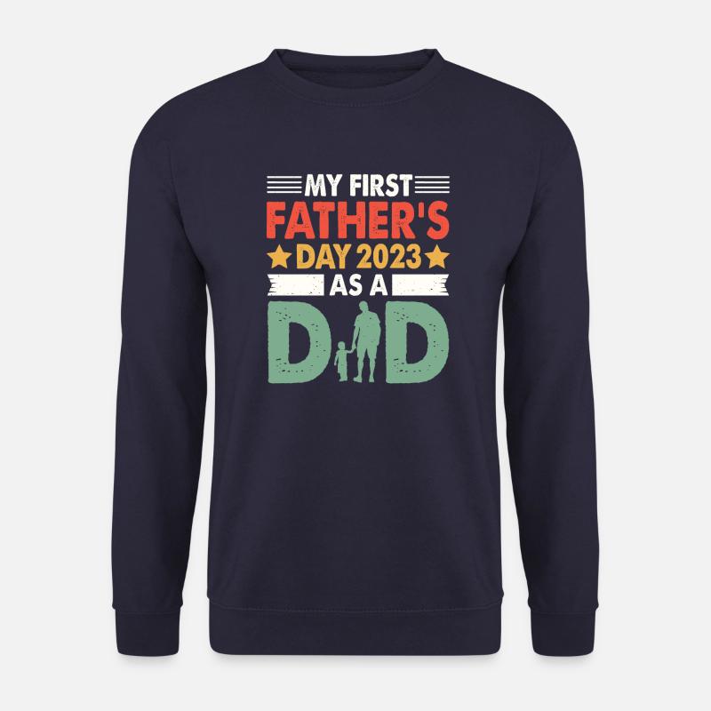 Papa 2023 Zukünftiger Vater Geschenkidee - Unisex Pullover - Navy