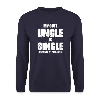 Meilleur oncle Bad Influence Cadeau de famille - Sweat-shirt Unisexe - marine - Devant - Alina (178cm) & Michal (187cm)