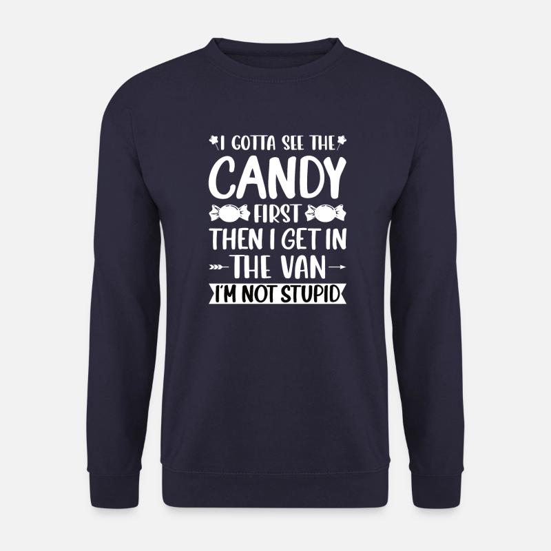 Schokolade Lustiger Spruch Süßigkeiten Geschenk - Unisex Pullover - Navy