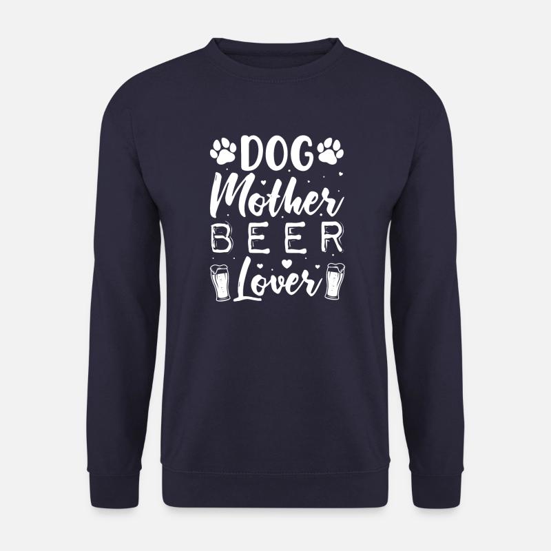 Hunde Mutter Bierliebhaberin - Unisex Pullover - Navy