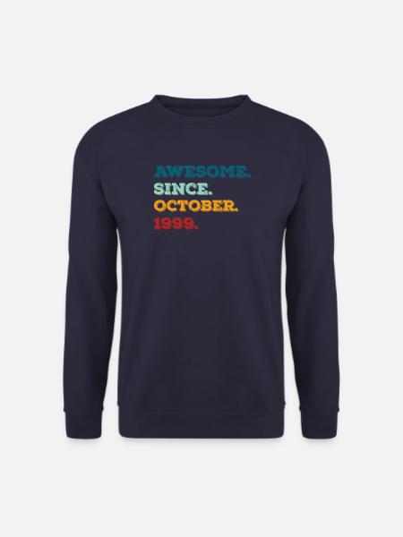 Oktober 1999 Vintage Geburtstag Geschenk - Unisex Pullover - Navy