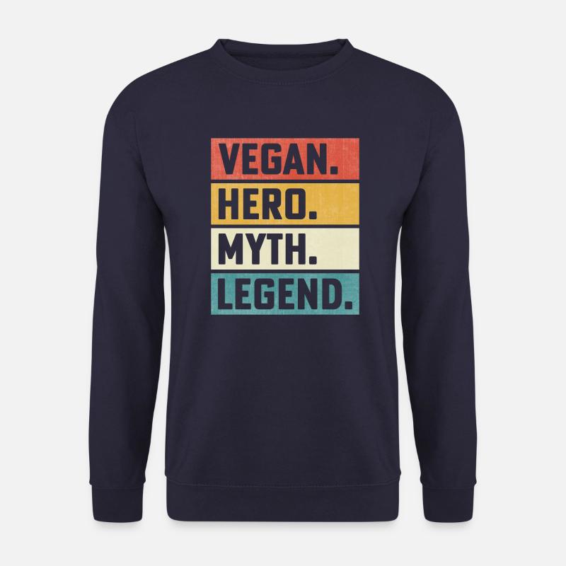 Vegan Stolz Gay Lesbian Pride Veganer Lesbe Schwul - Unisex Pullover - Navy
