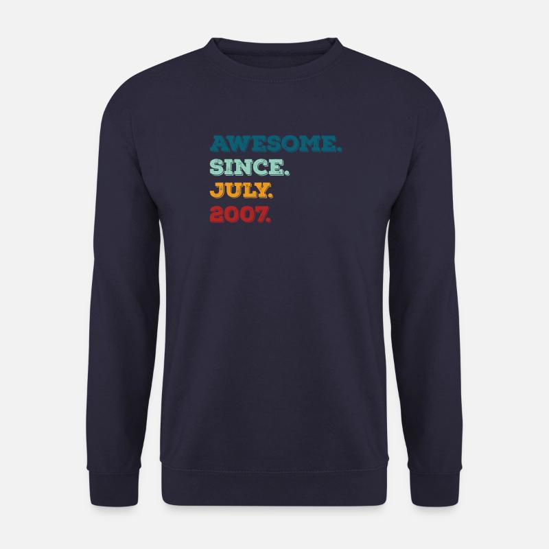 Juli 2007 - Geburtstag im Juli - Unisex Pullover - Navy