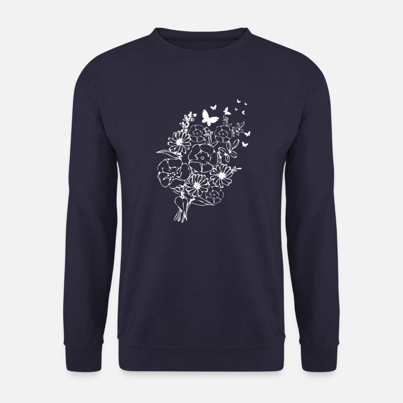 Rose Blumen Rosen Blumen tropisch - Unisex Pullover - Navy