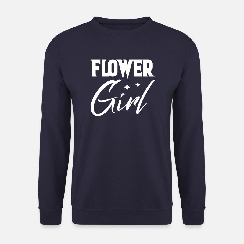 cooles Blumenmädchen Hochzeit Blumenkind Geschenk - Unisex Pullover - Navy