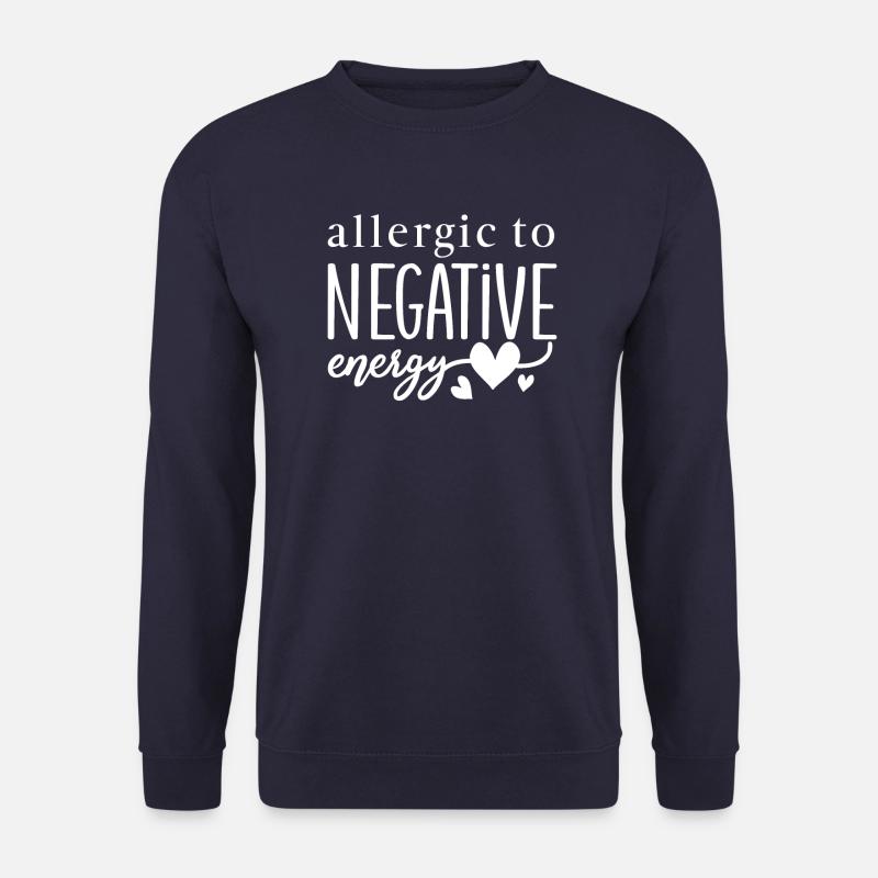 positive Gedanken positives Leben - Unisex Pullover - Navy