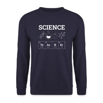 Chimie Chimiste Scientifique Enseignant Master - Sweat-shirt Unisexe - marine - Devant - Alina (178cm) & Michal (187cm)
