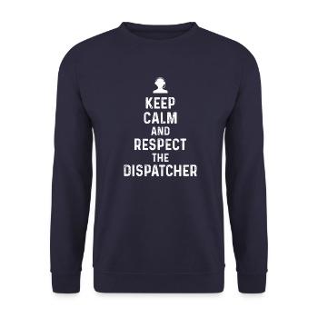 Bester Disponent Spruch Geschenk Beruf Logistik - Unisex Pullover - Navy - Vorne - Alina (178cm) & Michal (187cm)