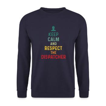 Bester Disponent Spruch Geschenk Beruf Logistik - Unisex Pullover - Navy - Vorne - Alina (178cm) & Michal (187cm)