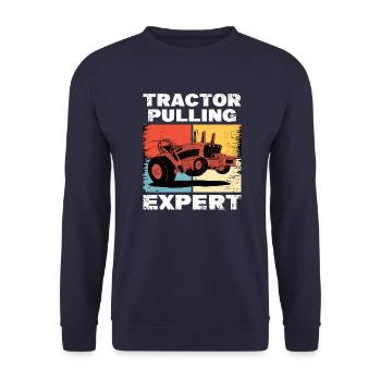 Farmer Tractor Agriculture Farmer Tractor Farm - Unisex Sweatshirt - navy - Front - Alina (178cm) & Michal (187cm)